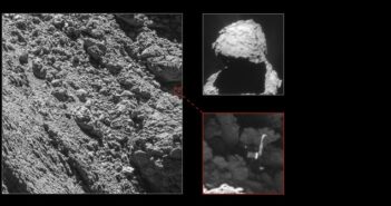 Landemodul „Philae“ auf der Oberfläche des Kometen Tschurjumow-Gerassimenko