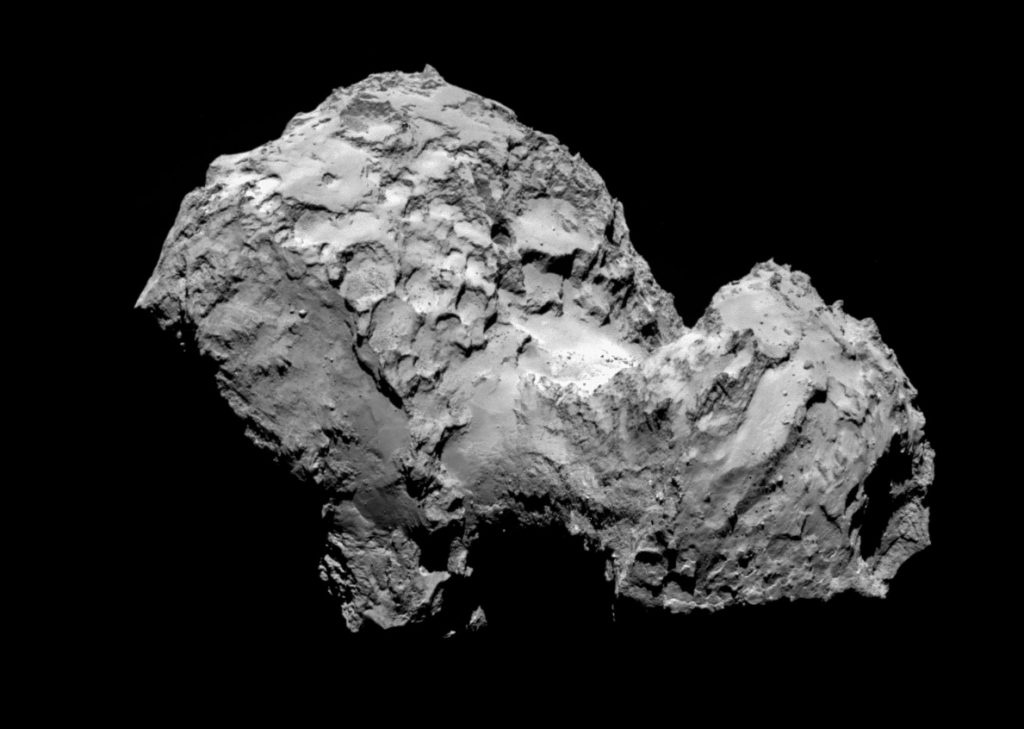 Irgendwo zwischen Amboss und Badeente – so wirkte der Komet 67P auf die Forscher. Hier aufgenommen am 3. August 2014. (#03)