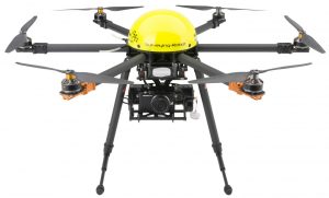 Die Überwachungsdrohne "MULTIROTOR G4 Surveying Robot "ist mit einer handelsüblichen Digitalkamera ausgestattet. Für viele zivile Aufgaben ist das ausreichend. (#09)