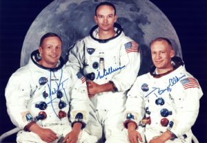 Die Besatzung von Apollo 11: (von links) Neil Armstrong, Michael Collins und Edwin 'Buzz' Aldrin. (#5)