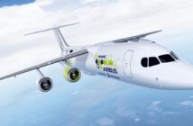 Der E Fan X-Versuchsträger ist eine umgerüstete BAe 146 „Jumbolino